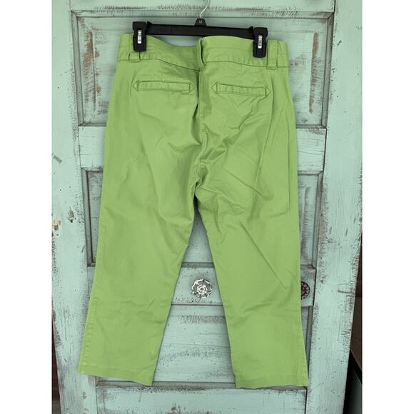 J.Crew‎ Pants Women’s 8 Green Straight Leg Stretch Chino 34x26 Stretch Summer - Picture 4 of 6